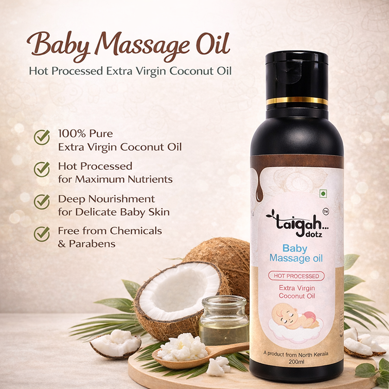 Pure, Chemical-Free Coconut Oil for Babies, 200ml