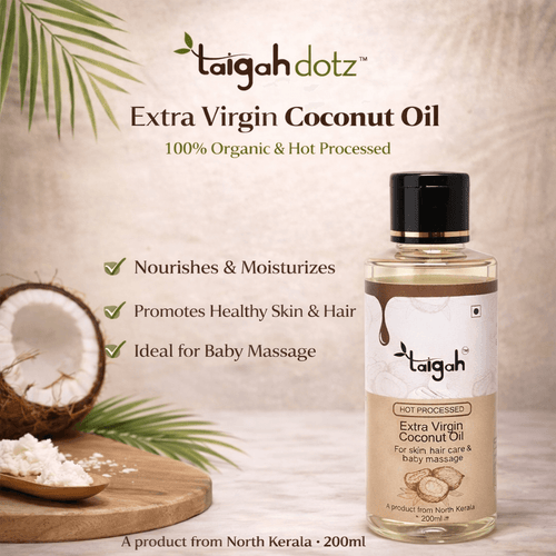 Pure, Chemical-Free Coconut Oil for Sensitive Skin, 200 ml