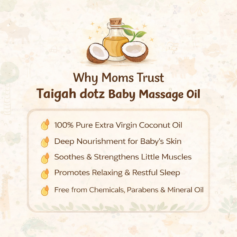 Pure, Chemical-Free Coconut Oil for Babies, 100ml